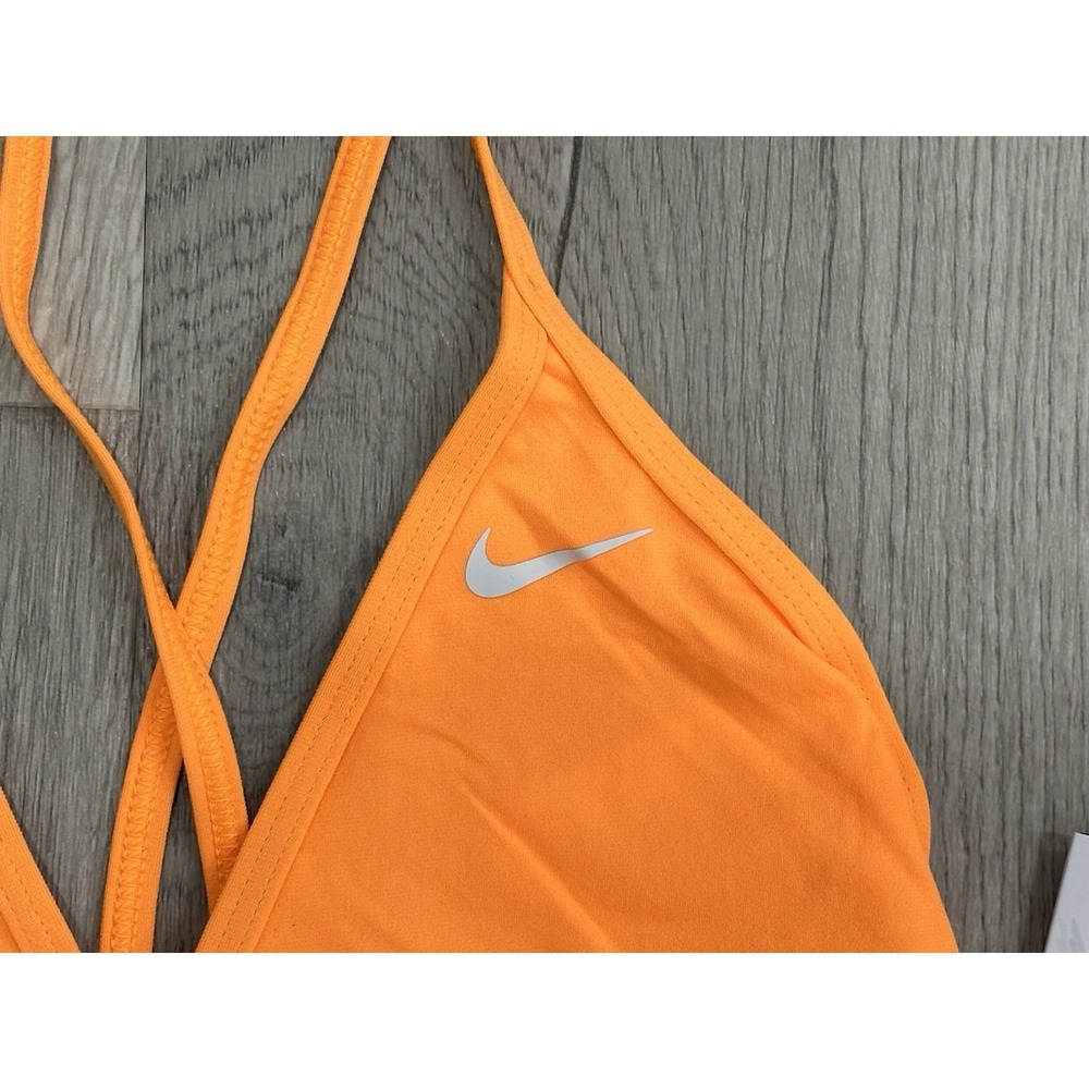 Nike Hydrastrong Women's Orange Bikini Swimsuit Top Size Large NWT MSRP: $40 - Picture 3 of 9